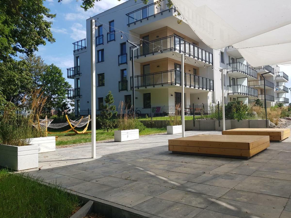 Apartament "Zloty Relaks" Tuz Przy Plazy Z Balkonem Z Widokiem Na Hel I Hamakami Puck Bagian luar foto
