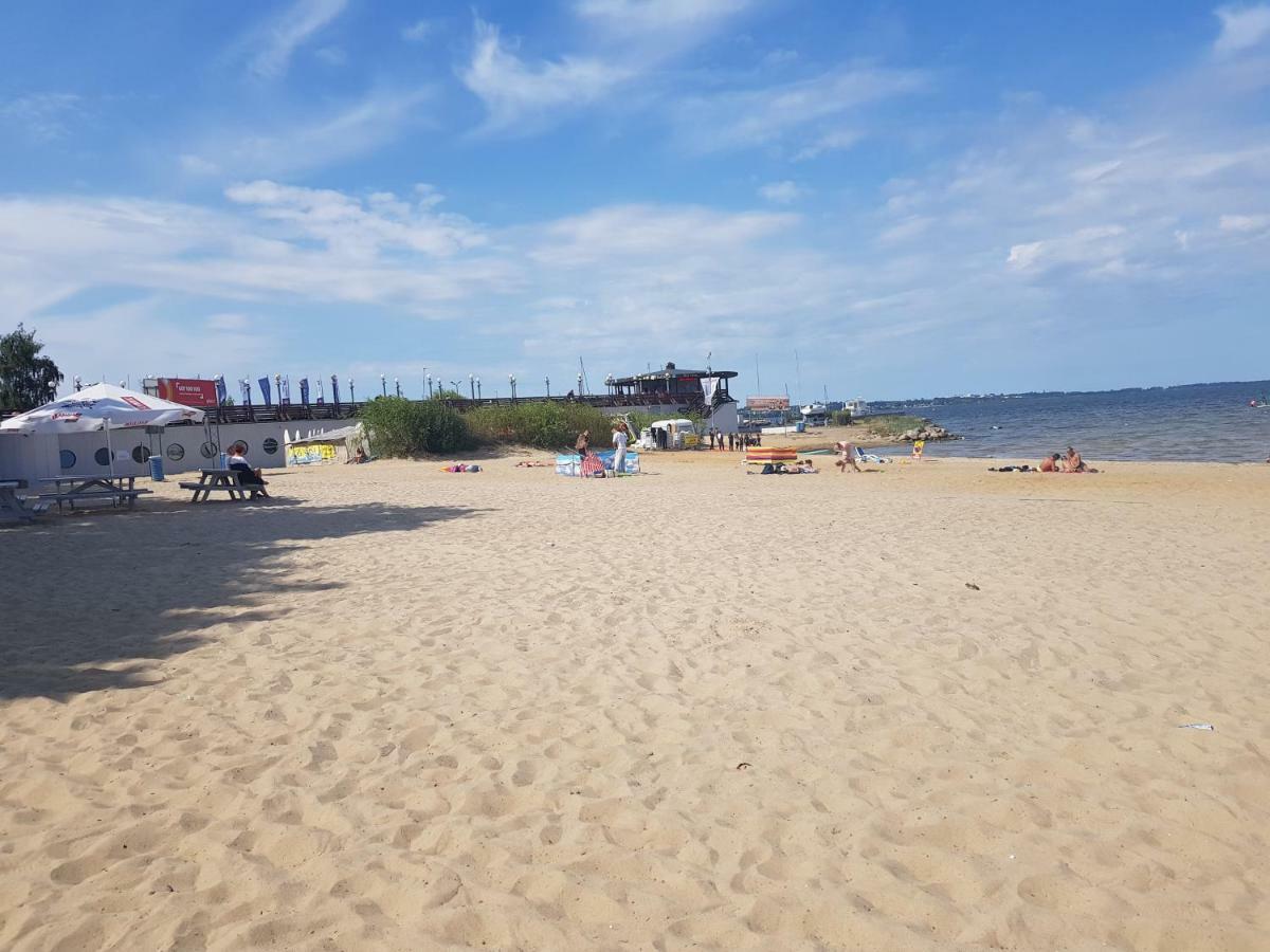 Apartament "Zloty Relaks" Tuz Przy Plazy Z Balkonem Z Widokiem Na Hel I Hamakami Puck Bagian luar foto